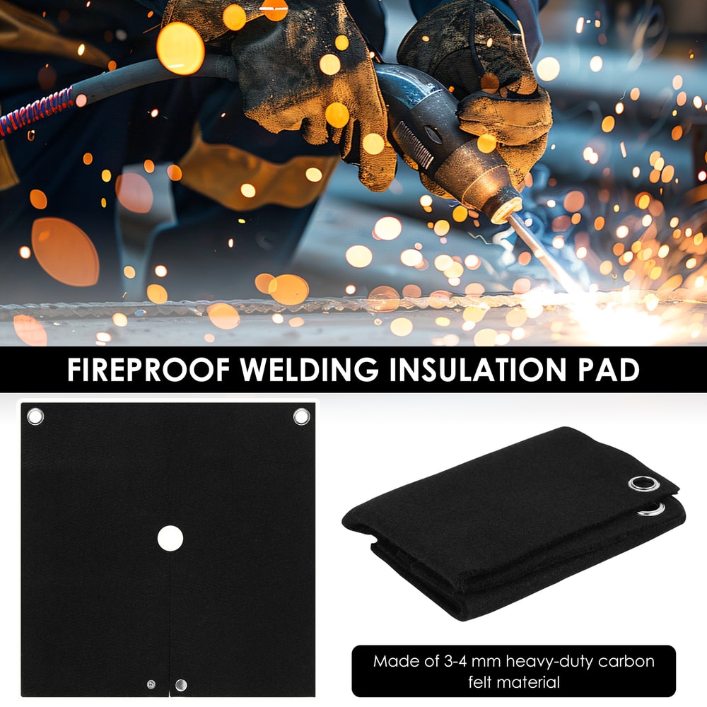 Fireproof Welding Protective Blanket High Temp Insulation Carbon Felt Blankets For Metal Working 4