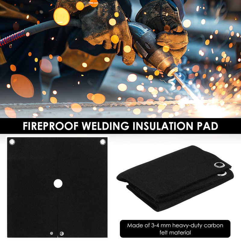 Fireproof Welding Protective Blanket High Temp Insulation Carbon Felt Blankets For Metal Working 4