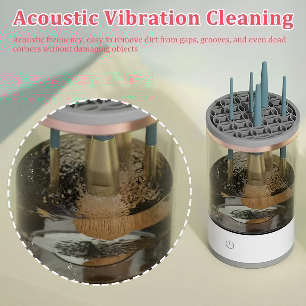 Electric Makeup Brush Cleaner Portable Automatic Makeup Brush Cleaner Machine USB Powered Deep Clea