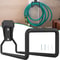Heavy Duty Metal Hose Holder, Wall Mounted Garden Water Hose Holder, Sturdy Storage Bracket for Garage Hose Hook