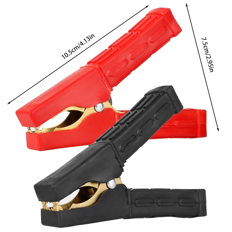 Electrical Jumper Wire Test Clip For Car Battery Heavy Duty Alligator Clip Pure Copper Clamp For Ca 9