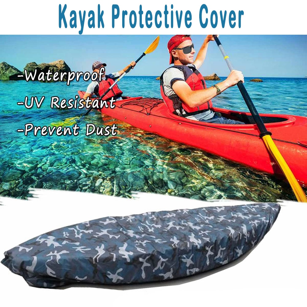 Durable Waterproof Kayak Cover For Canoe Boat UV Resistant Dust Storage Shield Professional Kayak A 3