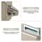 Elegant Cabinet Door Catch, Push Button Latch Key less Cupboard Locks for RV Drawer, Decorative Door Catch