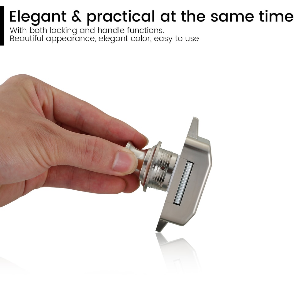 Elegant Cabinet Door Catch, Push Button Latch Key less Cupboard Locks for RV Drawer, Decorative Door Catch