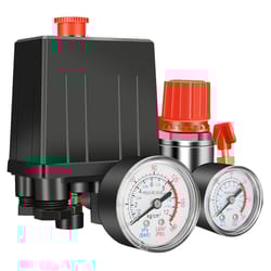 air compressor pressure switch, safety valve, manifold regulator, gauges, bsp pneumatic tool part