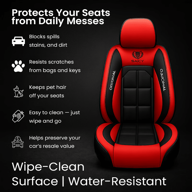 All Season Universal Pad Full Leather Car Seat Cushion Driver Or Passenger Seat Cover 2