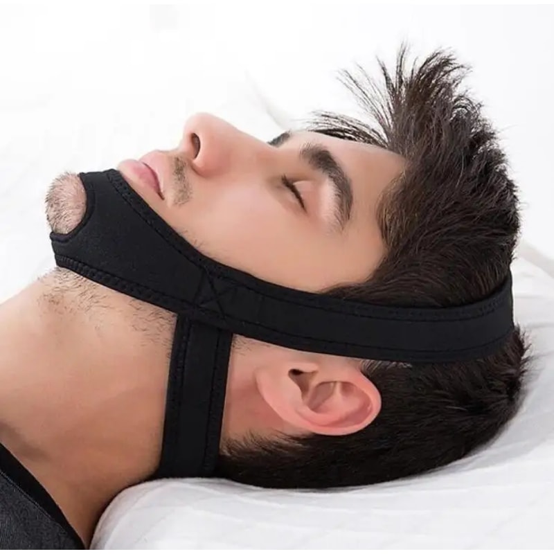 Anti Snoring Chin Strap Jaw Support for Mouth Breathers Quiet Sleep Tonight