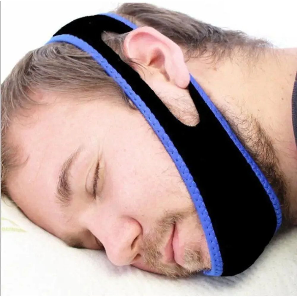 Anti Snoring Chin Strap Jaw Support for Mouth Breathers Quiet Sleep Tonight