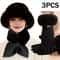 Womens Winter Set Hat Scarf Gloves For Cold Weather Comfort 2