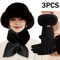 Womens Winter Set Hat Scarf Gloves For Cold Weather Comfort 9