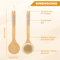 Bamboo Back Scrubber Gentle Exfoliation Skin Care Tool For Smooth Skin 4
