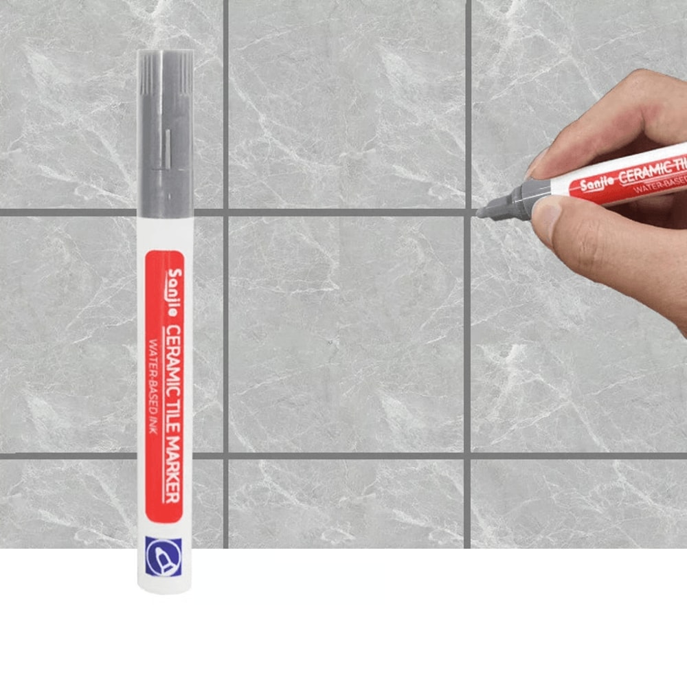 Waterproof Tile Grout Pen Easy Seam Repair White Grout Color Restorer 8