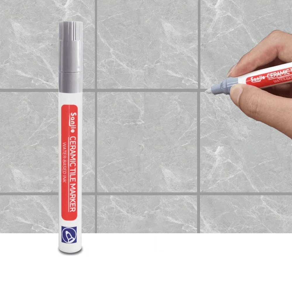 Waterproof Tile Grout Pen Easy Seam Repair White Grout Color Restorer 10