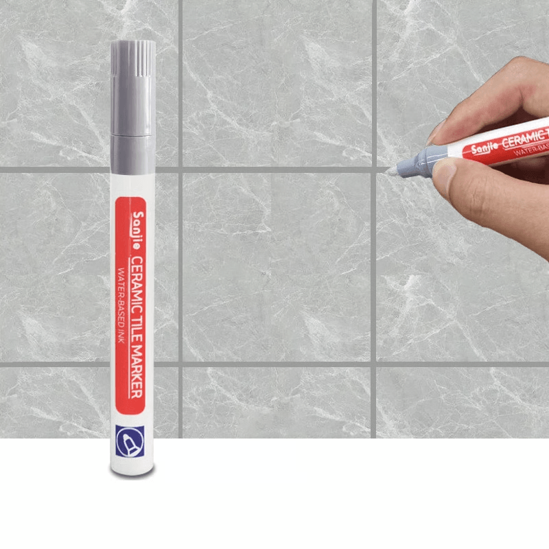 Waterproof Tile Grout Pen Easy Seam Repair White Grout Color Restorer 10