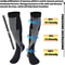 30 MmHg Compression Socks For Men Women 3 Pair Set For Diabetes Swelling Recovery 2