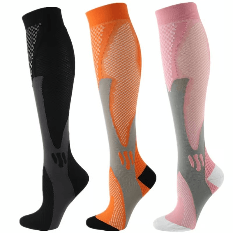 30 MmHg Compression Socks For Men Women 3 Pair Set For Diabetes Swelling Recovery 9