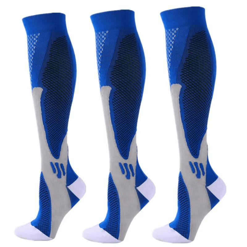 30 MmHg Compression Socks For Men Women 3 Pair Set For Diabetes Swelling Recovery 24