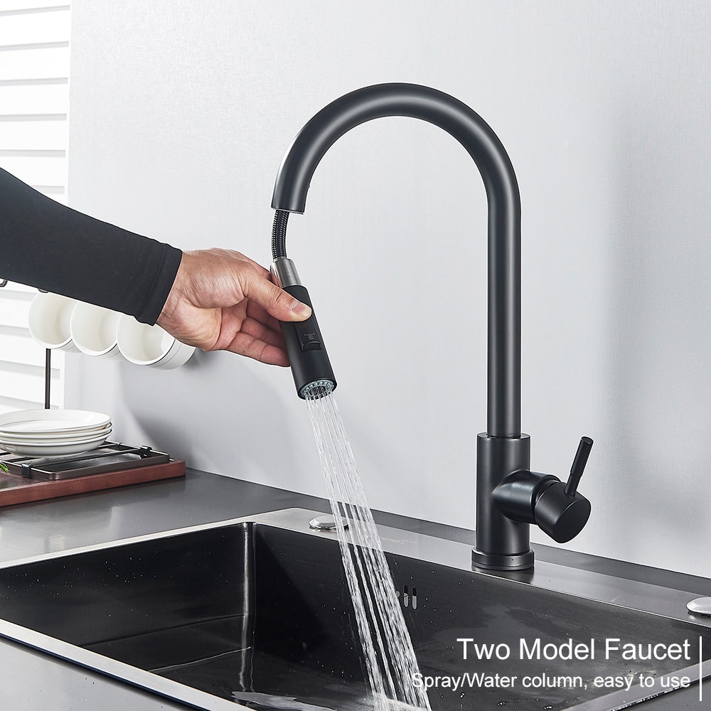 Touch Sensor Kitchen Mixer Tap With PullOut Sprayer Smart Faucet Upgrade 3