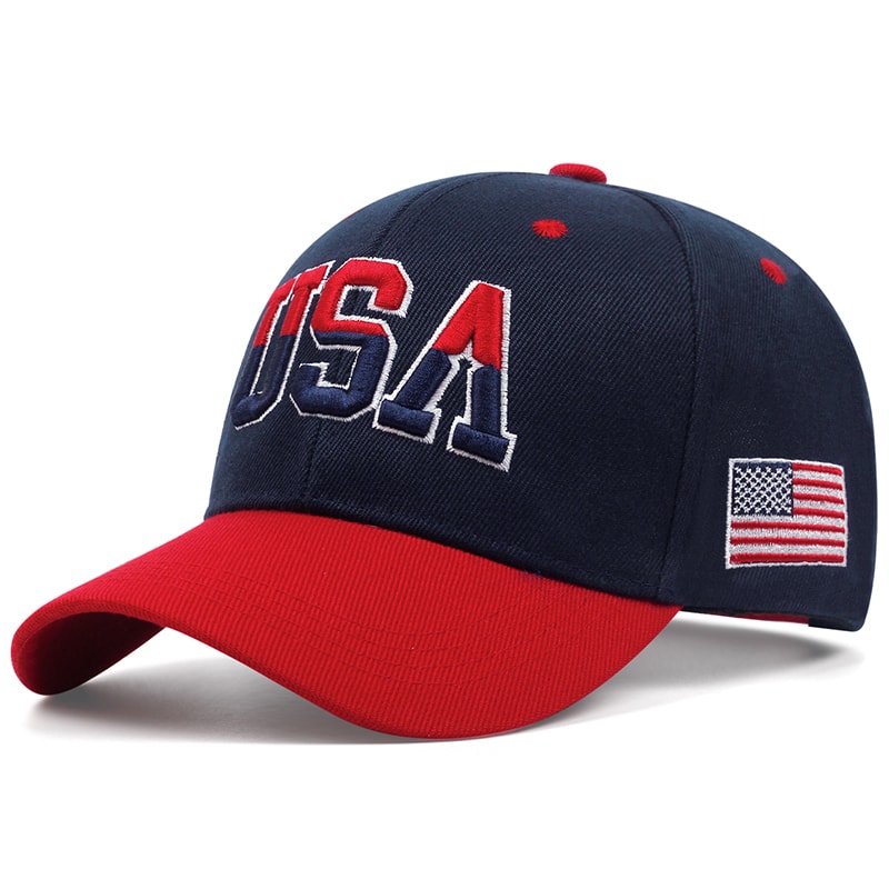 USA Flag Streetwear Baseball Cap Adjustable Hip Hop Hat for Men and Women
