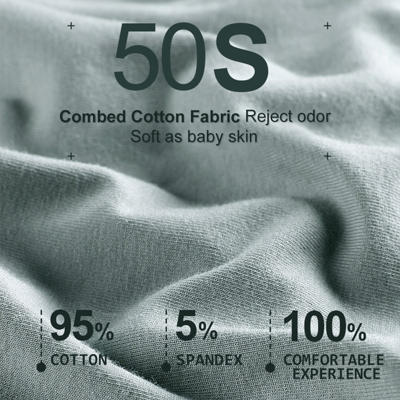 5 Pack High Waist Cotton Panties for Women Full Coverage Soft Stretch Briefs