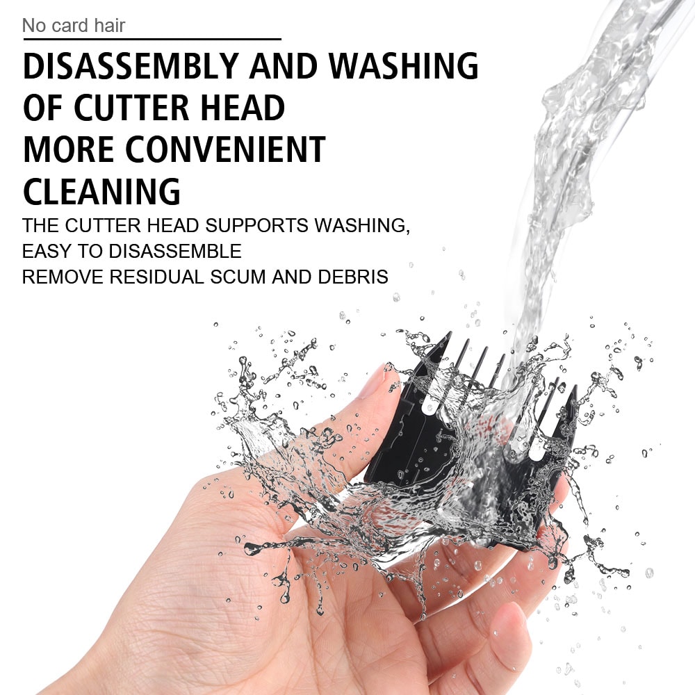 Professional Cordless Hair Clipper Trimmer Set For Men Barber Grade Grooming Kit 3