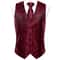 Men Silk Jacquard Vest Tie Set For Weddings And Formal Events 2
