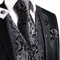 Men Silk Jacquard Vest Tie Set For Weddings And Formal Events 20