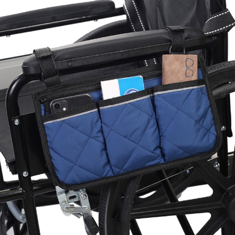 ComfortRide Wheelchair Armrest Bag for Wheelchairs Walkers and Scooters