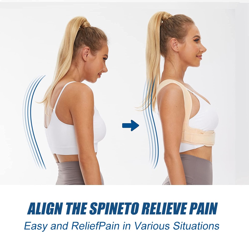 Breathable Posture Corrector Back Brace with Adjustable Upper Back Support