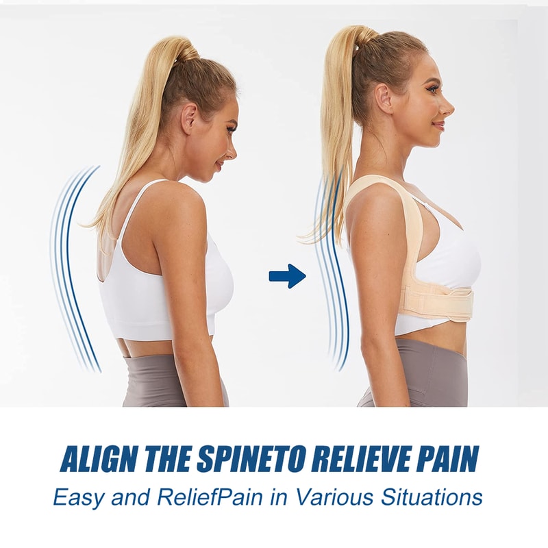Breathable Posture Corrector Back Brace with Adjustable Upper Back Support