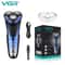 Waterproof Rotary Electric Shaver with Pop Up Trimmer and LED Display