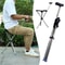 Lightweight Folding Cane with Seat Portable Walking Support for Outdoor Comfort
