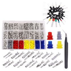 automotive connector pins kit with 420 terminals 300 wire seals removal tools and tweezers
