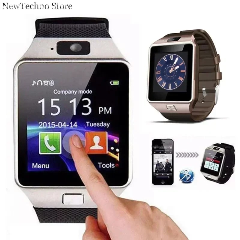 Bluetooth Smart Watch With Camera And Waterproof Touchscreen Design 0