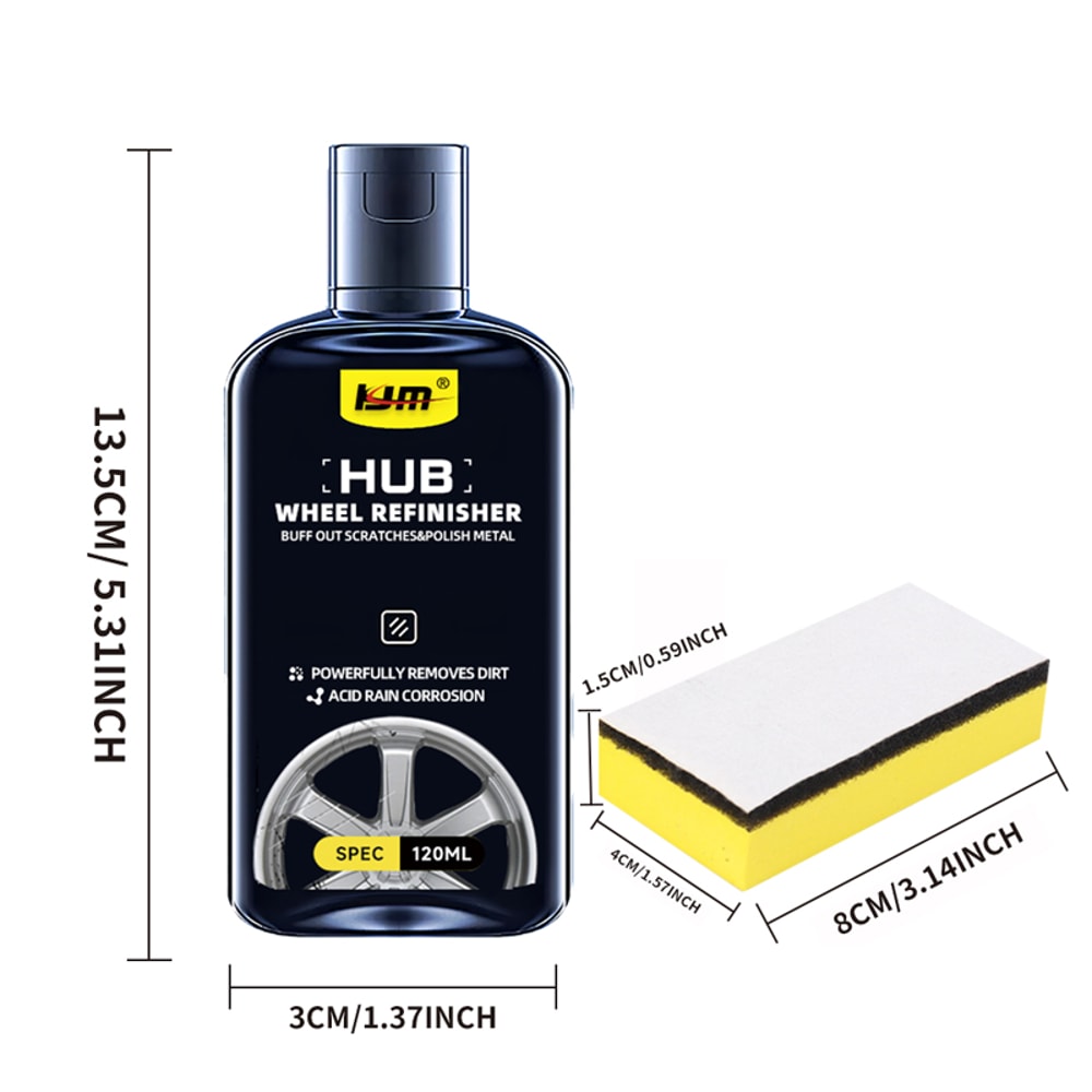 Graphene Alloy Wheel Repair Kit for Scratches, Rust Marks & Rim Shine