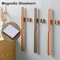 55CM Magnetic Shoehorn Useful Flexible Lazy Shoe Spoon Shoe Puller Wooden Handle Long Shoe Lifter 0