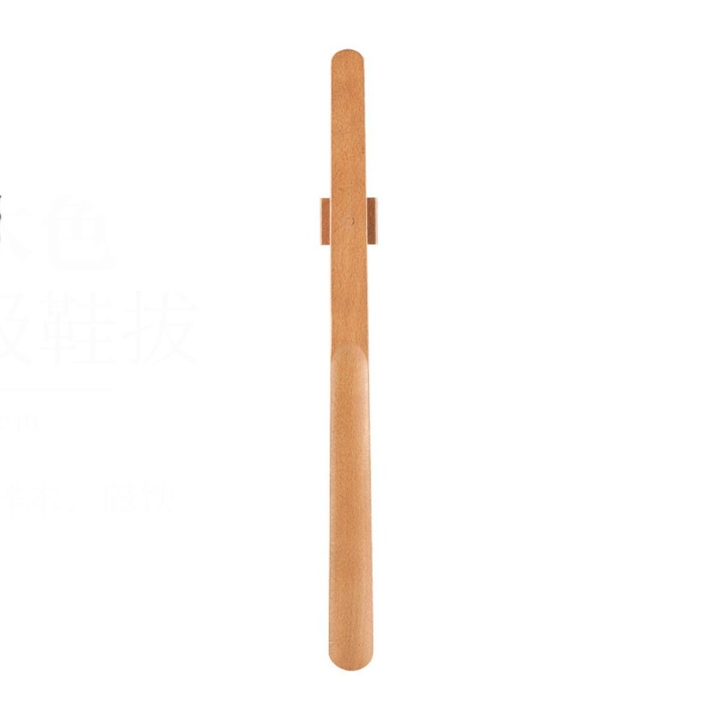 55CM Magnetic Shoehorn Useful Flexible Lazy Shoe Spoon Shoe Puller Wooden Handle Long Shoe Lifter 6