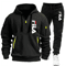Men Casual Fitness Hoodie And Jogger Pants 2Piece Set 14