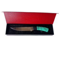 13" handmade stainless steel chef knife with acrylic handle – professional kitchen knife for precision cutting