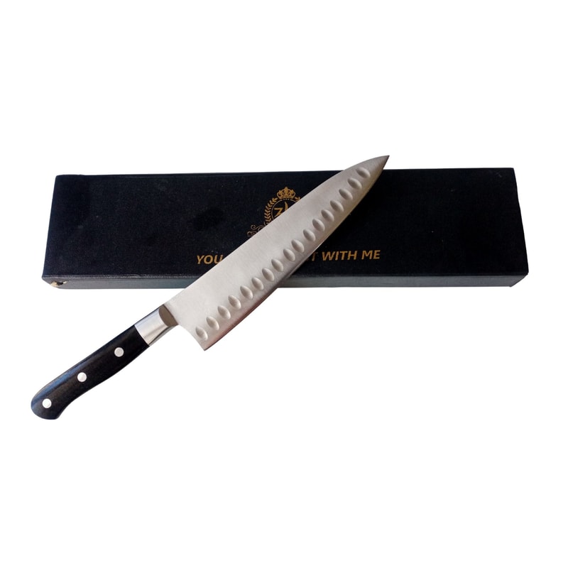 13 Handmade Stainless Steel Chef Knife With Black Acrylic Handle Professional Kitchen Knife For Pr 2