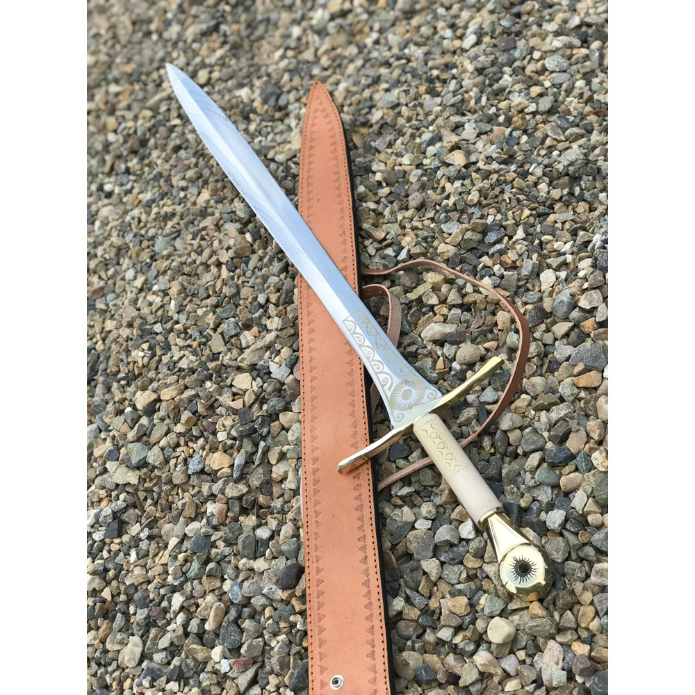 Elendils Sword Rings Of Power Handmade Stainless Steel Sword With Sheath 0