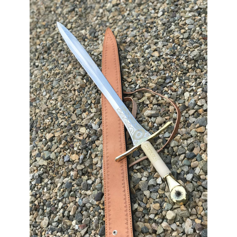 Elendils Sword Rings Of Power Handmade Stainless Steel Sword With Sheath 0