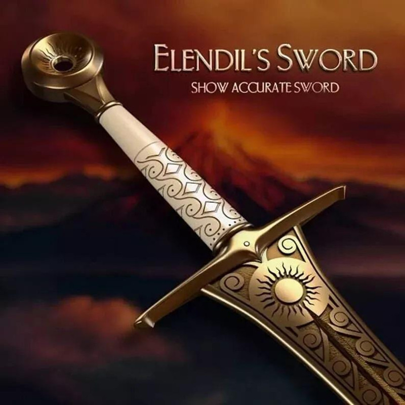 Elendils Sword Rings Of Power Handmade Stainless Steel Sword With Sheath 4