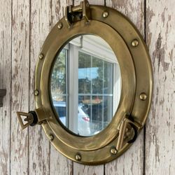 ship porthole mirror – 30.48 cm nautical maritime wall decor