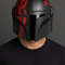 Mandalorian Helmet Black Red Boba Fett Inspired Steel Cosplay Helmet Star Wars Prop Replica Cus 0