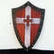 Templar Shield Medieval Knight White Cross Red Templar Shield Medieval Armor 0