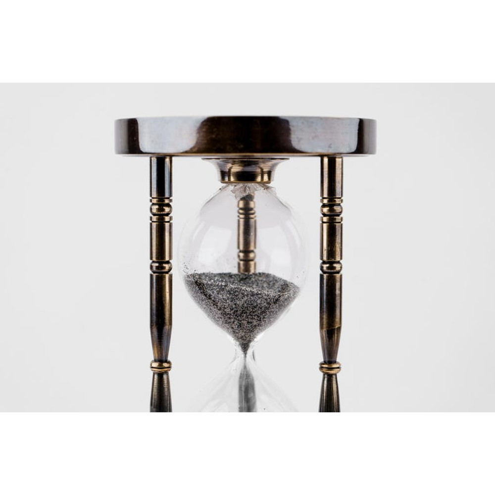 Handmade Brass Vintage Nautical Sand Timer With Working DoubleSided Compass Maritime Hourglass And