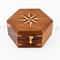 Magnetic Brass Gilbert Compass With Wood Box 3 Inch Heavy Duty For Navigational Use Unique Gift For