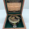 Nautical Elegance Premium Brass Sundial Compass Replica With Wooden Box  A Timeless Maritime Gift F
