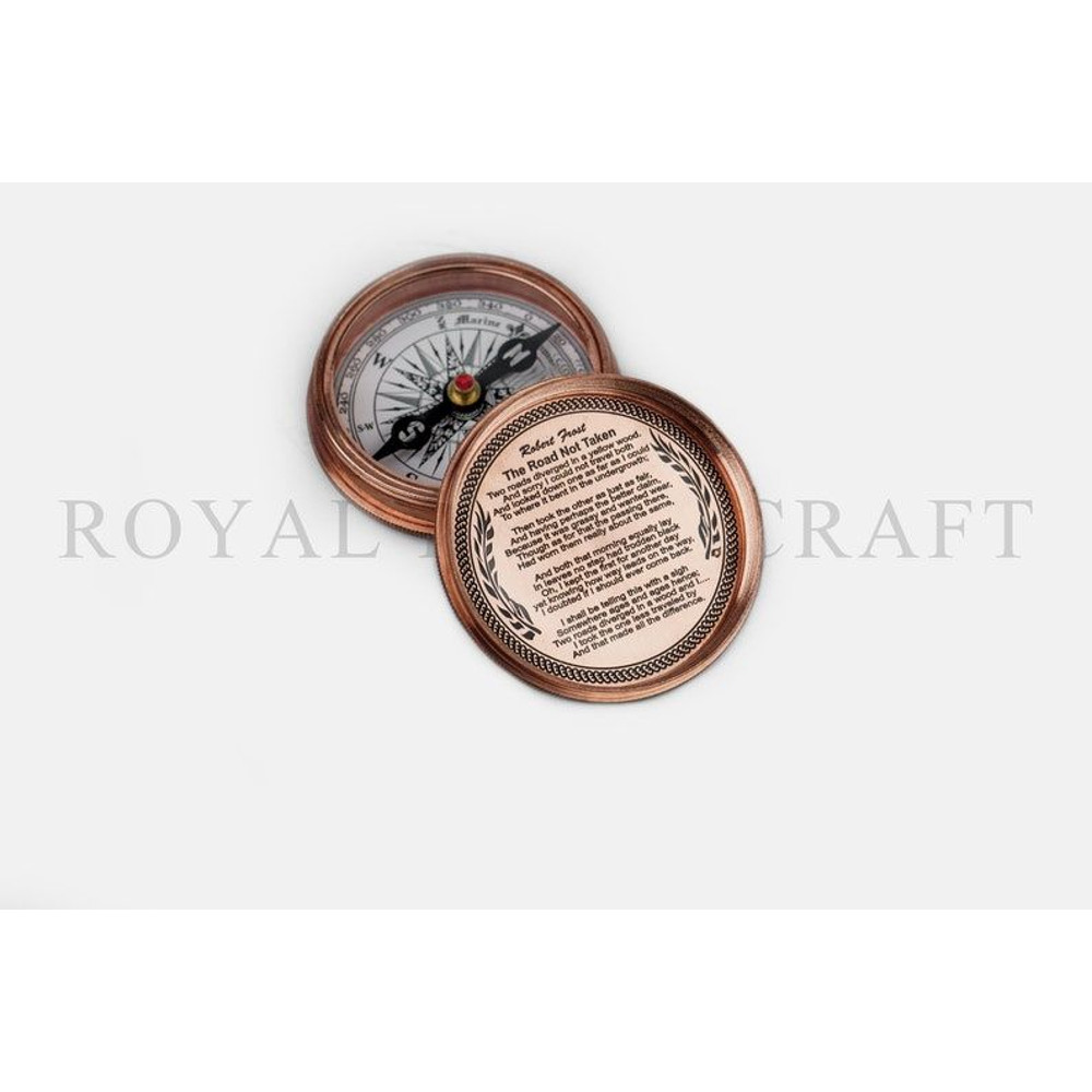 Timeless Direction 2Inch Brass Compass With Engraved Quote Perfect Gift For Every Occasion 2